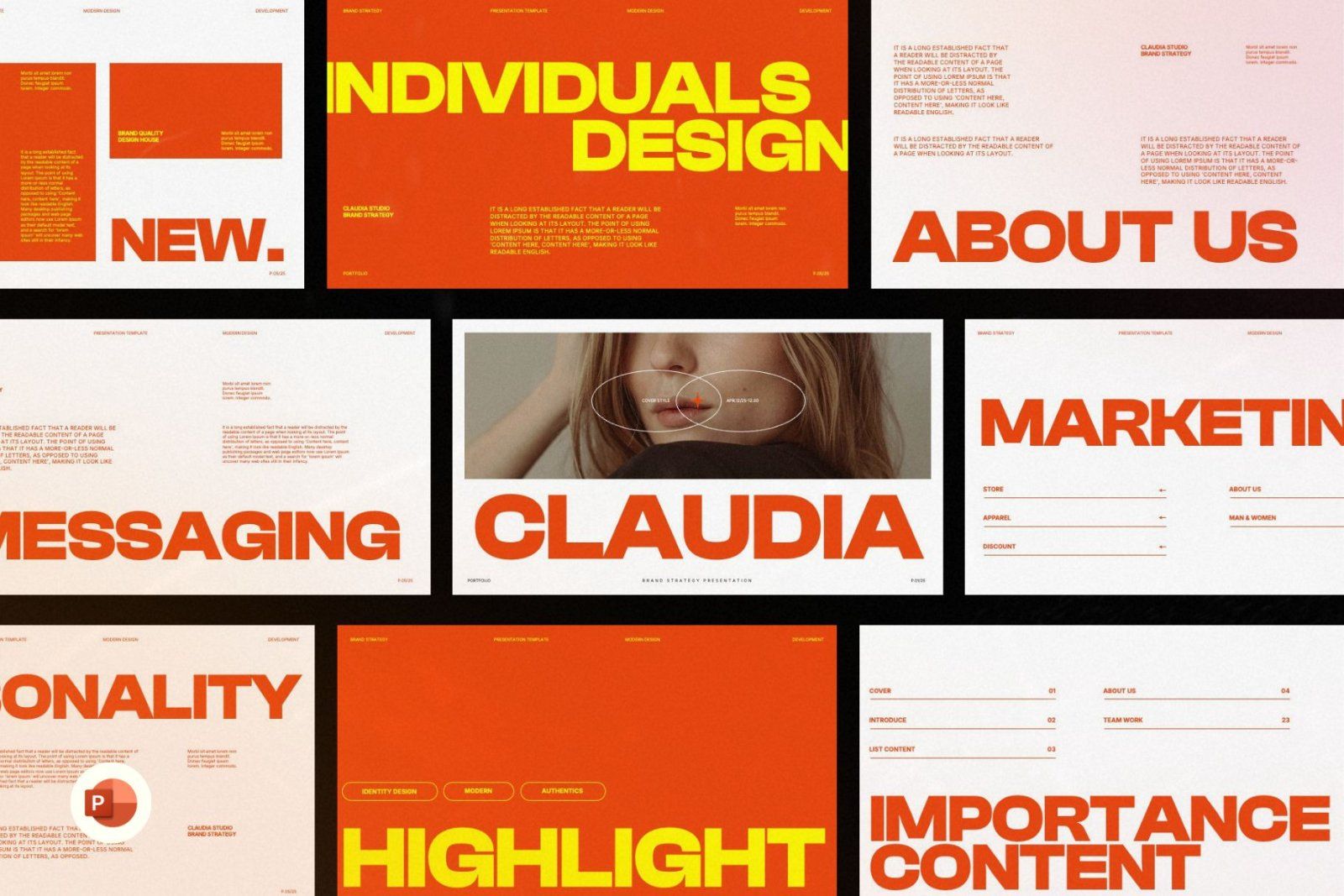 Claudia - Brand Strategy PowerPoint Template