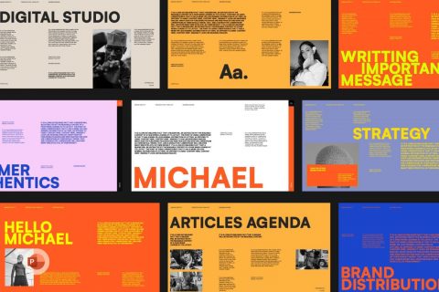 Michael - Brand Portfolio PowerPoint Template