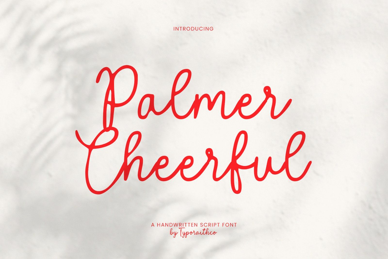 Palmer Cheerful | Script Font