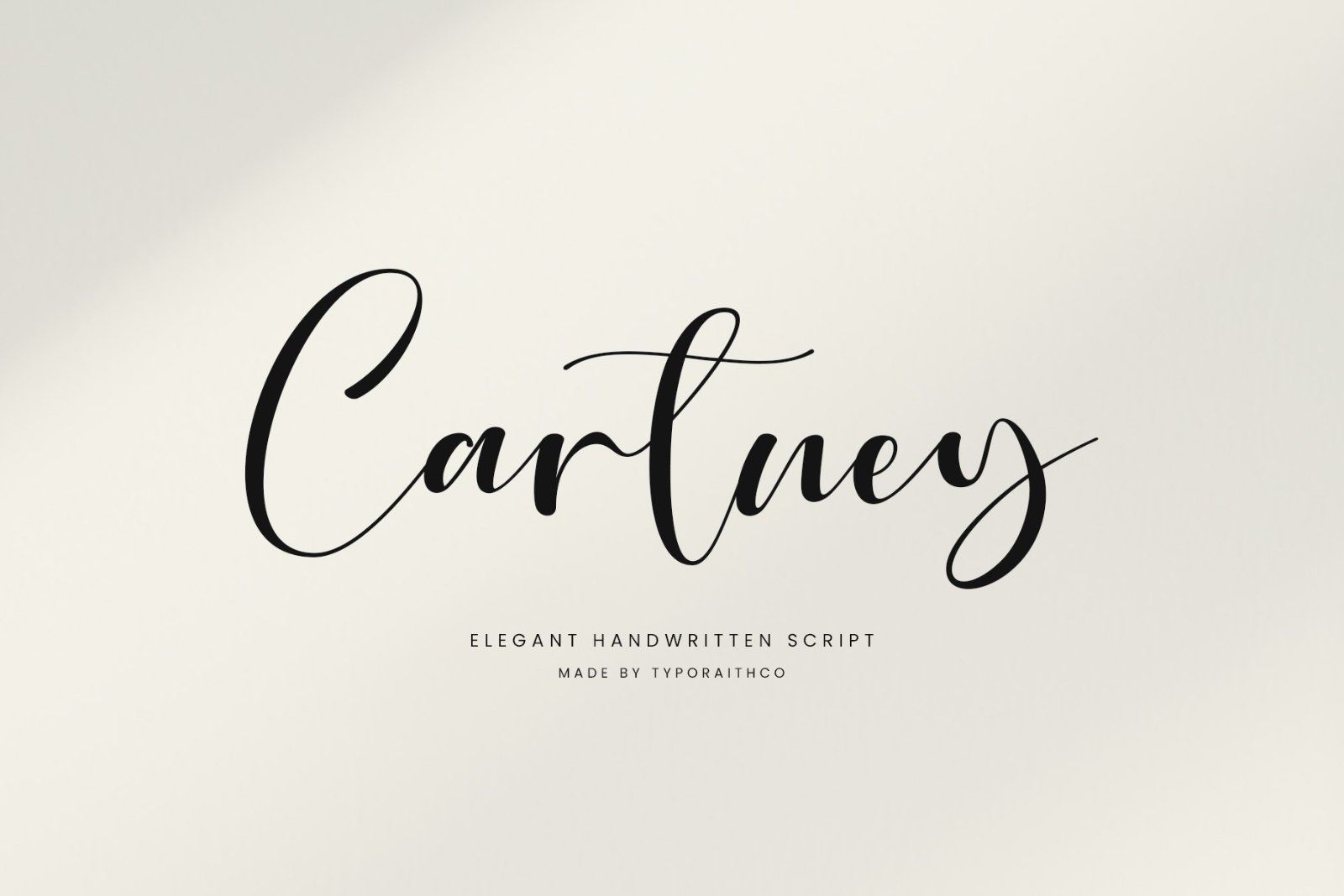 Cartney | Elegant Handwritten Script Font
