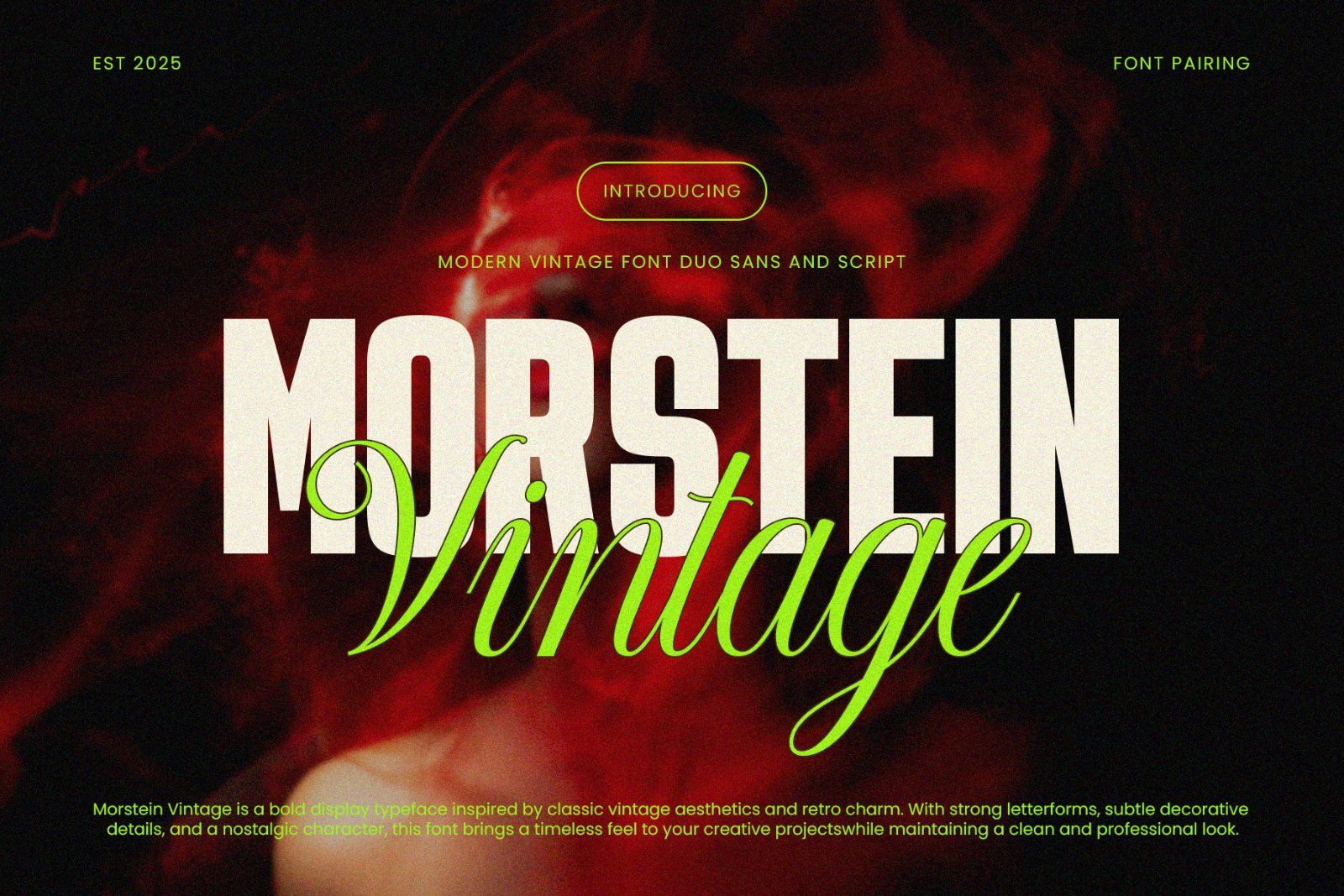 Morstein Vintage | Modern Vintage Font Duo