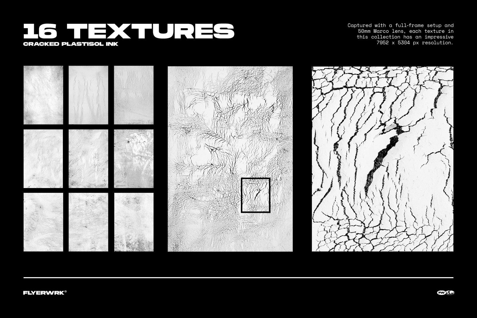 Cracked Plastisol Ink Textures