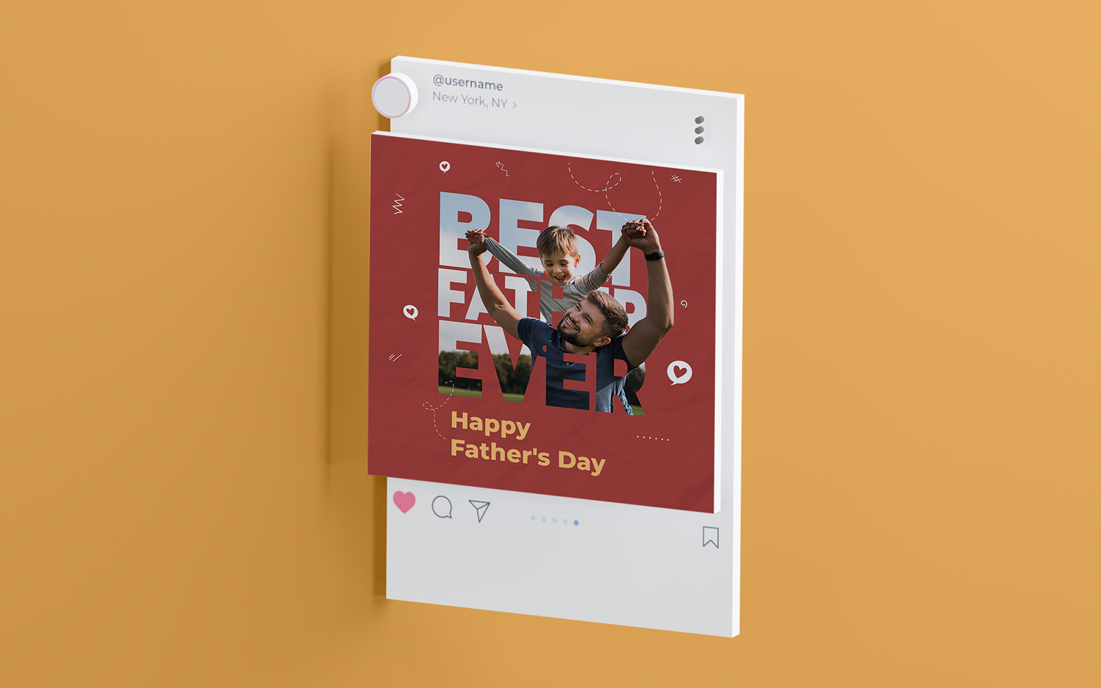 Fathers Day Social Media Template-22-057