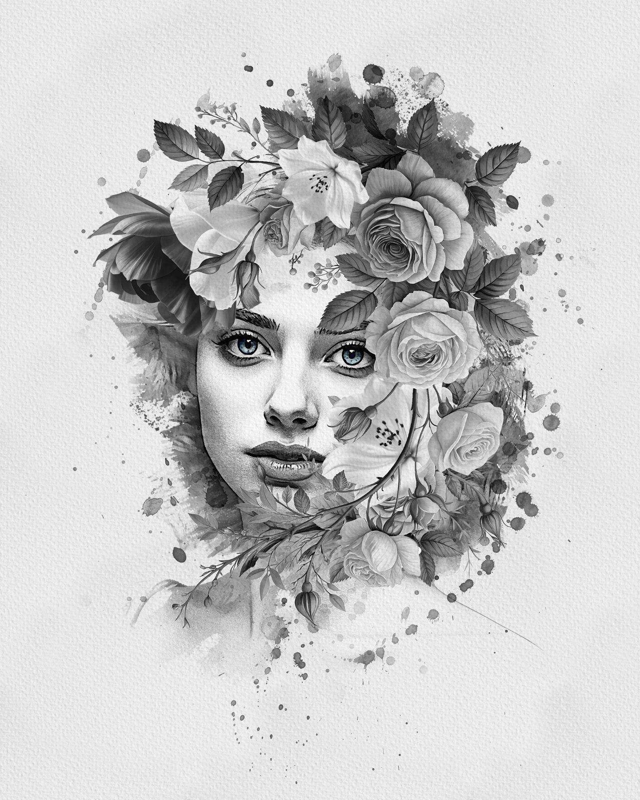 Flower Decoration Photo Template