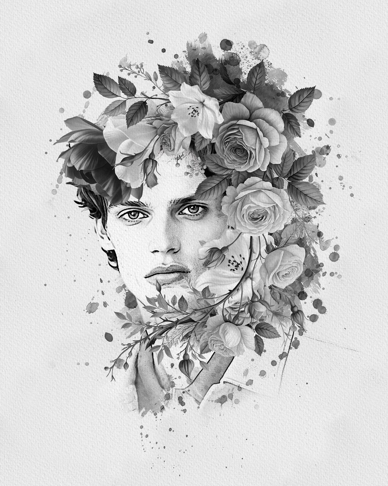 Flower Decoration Photo Template