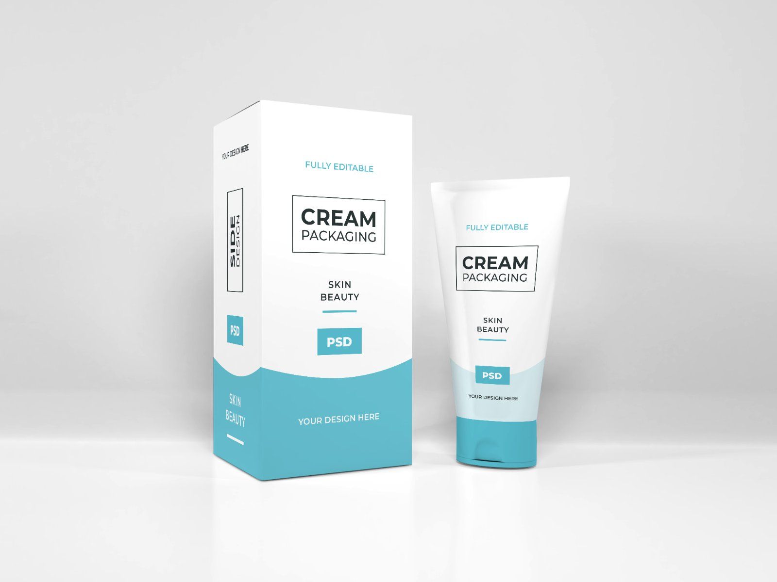 Cosmetics frosted jarpsd mockup