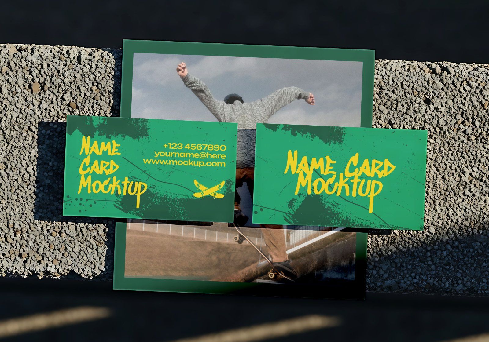 Premium Skateboard Sport Mockup