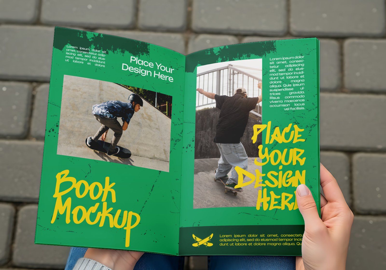 Premium Skateboard Sport Mockup