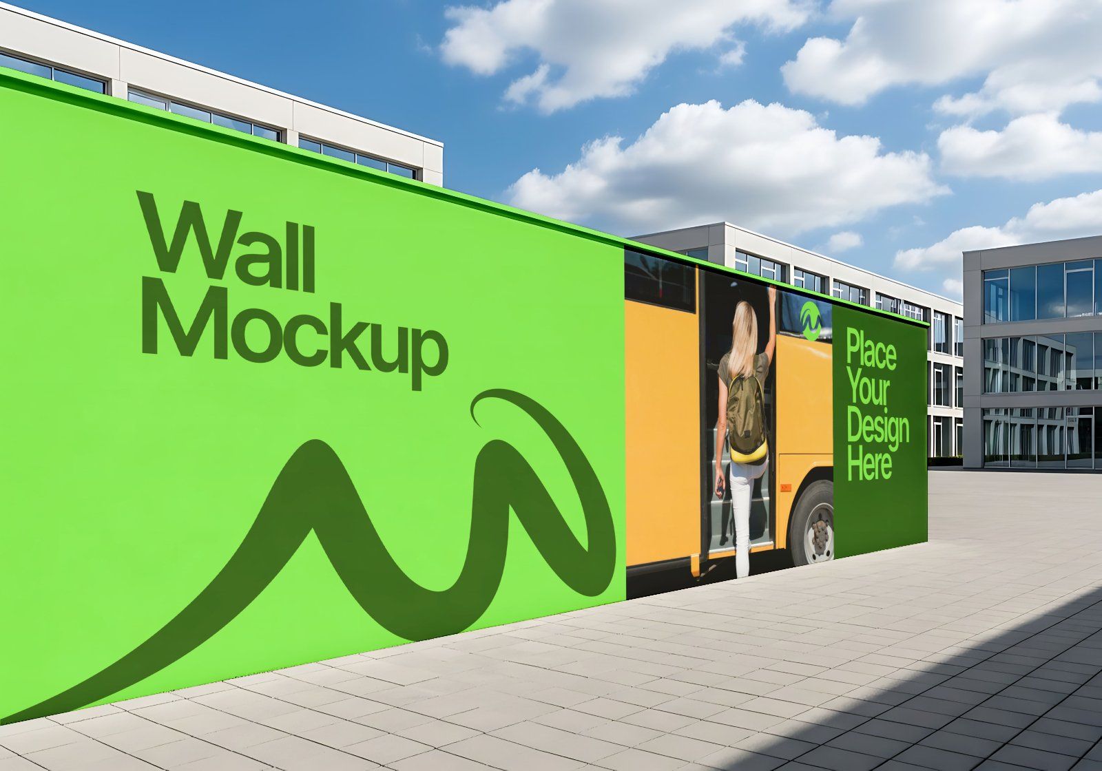 Premium Travel Bus Mockup