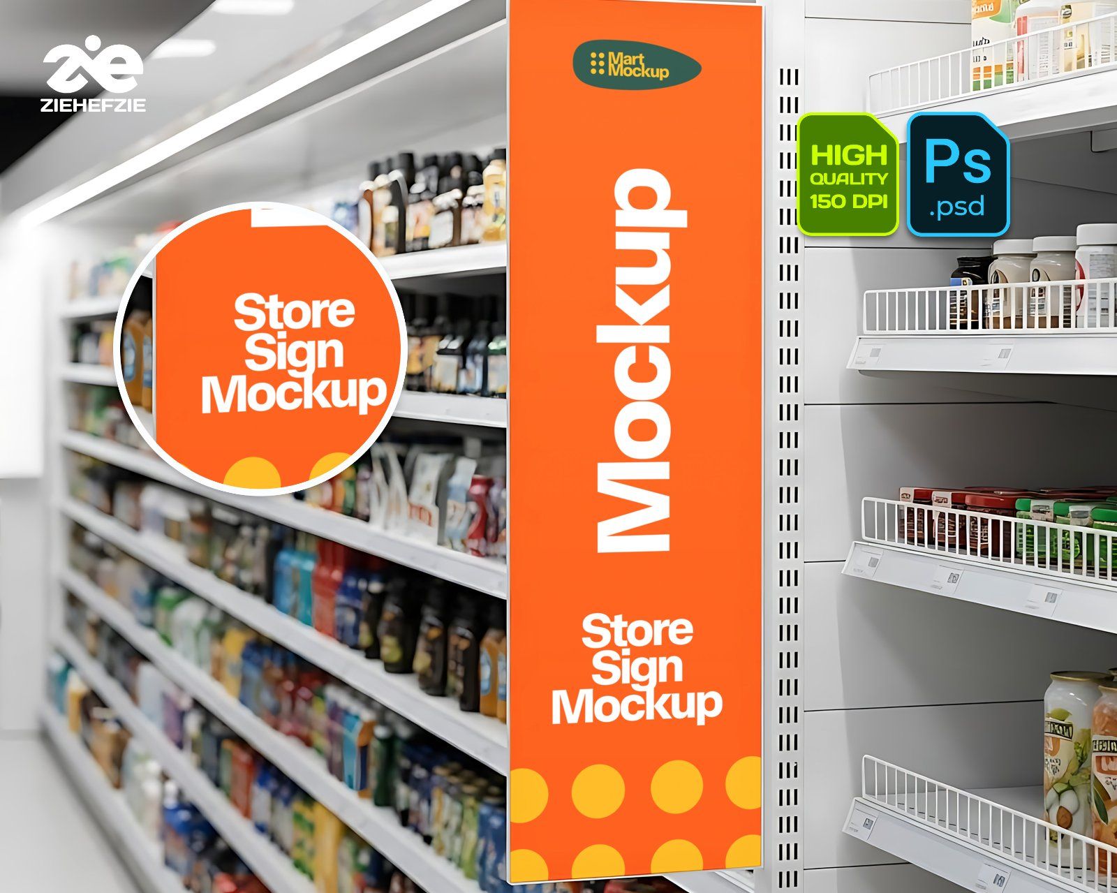 Minimarket 24-Hour Mockup Bundle – 15 PSD Mockup Retail Branding PSD Mockups
