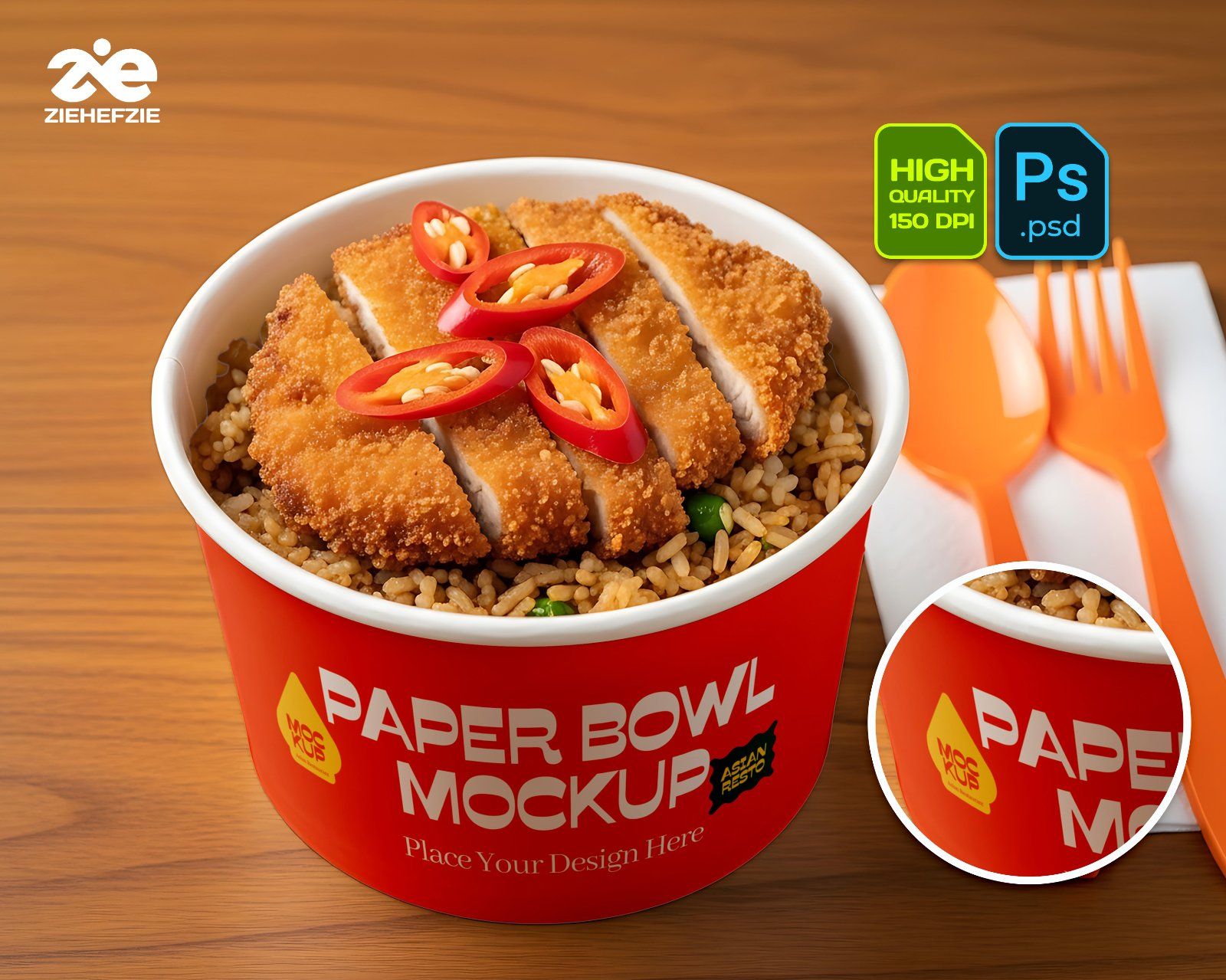 Asian Restaurant Mockup Bundle – 15 PSD Templates for Food & Packaging Branding