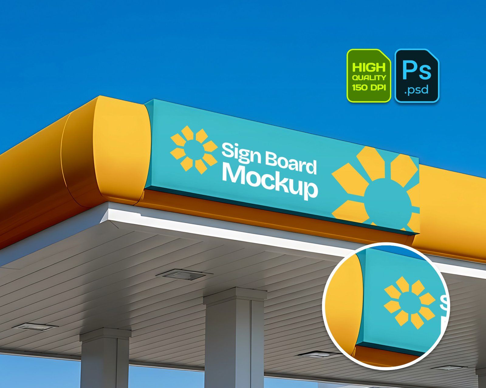15 PSD Gas Station Branding Mockup Kit – Fuel Dispenser, Truck, Uniform, Billboard Design