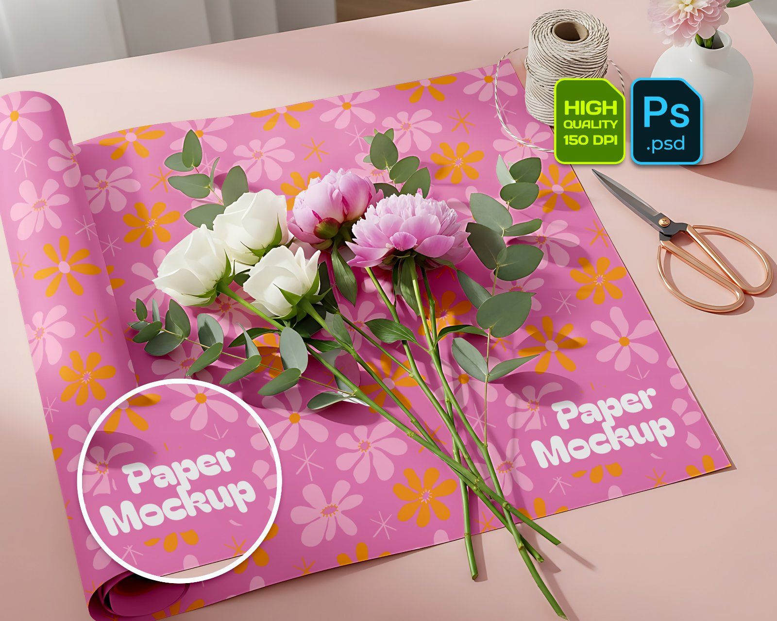 Florist Shop Mockup Bundle – 15 PSD Templates for Florist Branding & Packaging Design