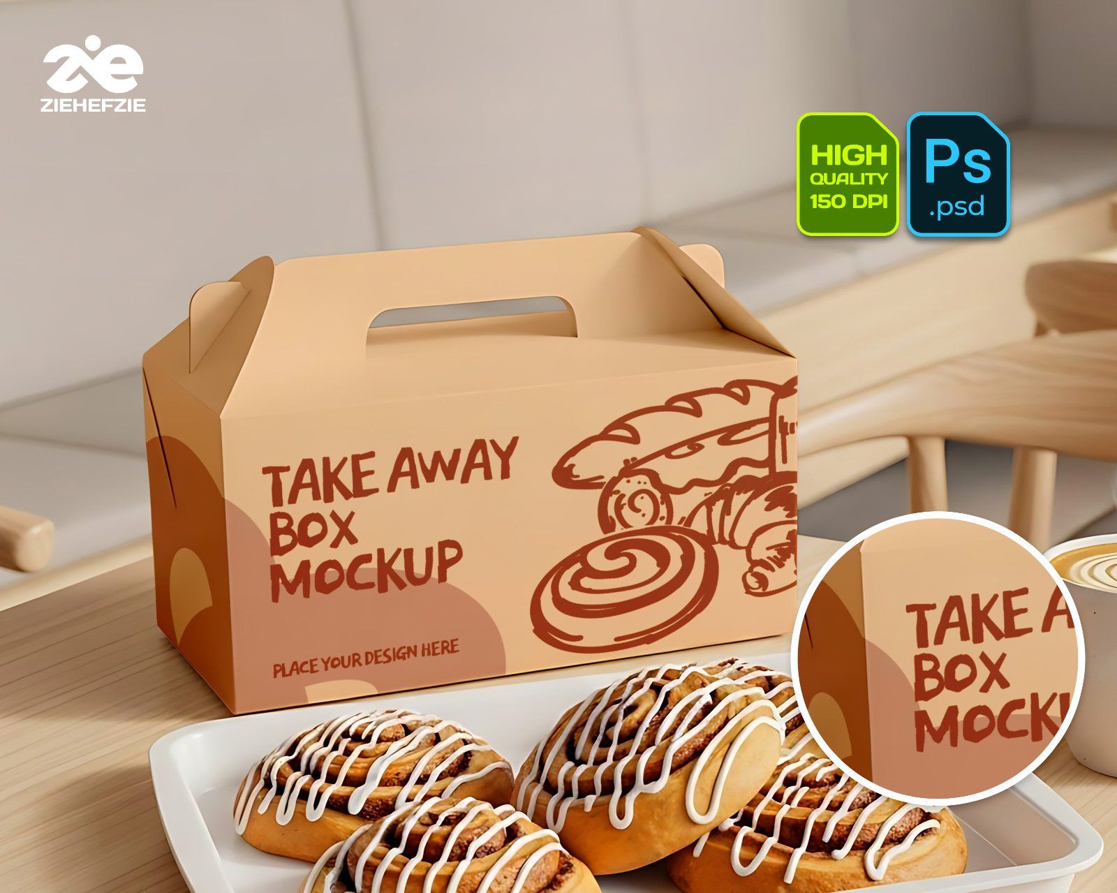 Bakery & Coffee Shop Mockup Bundle – 15 PSD Templates for Café Branding and Packaging Design
