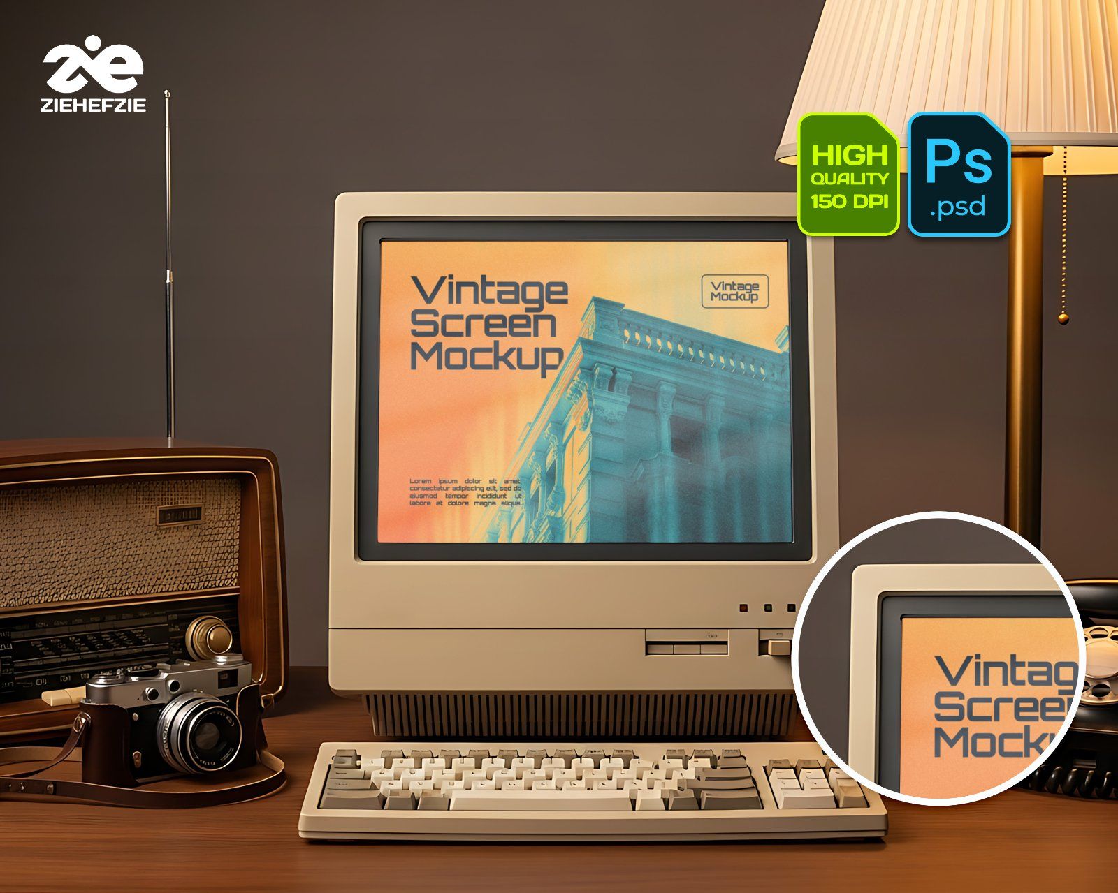 Vintage Item Mockup Bundle – 15 PSD Templates for Retro Branding & Classic Design