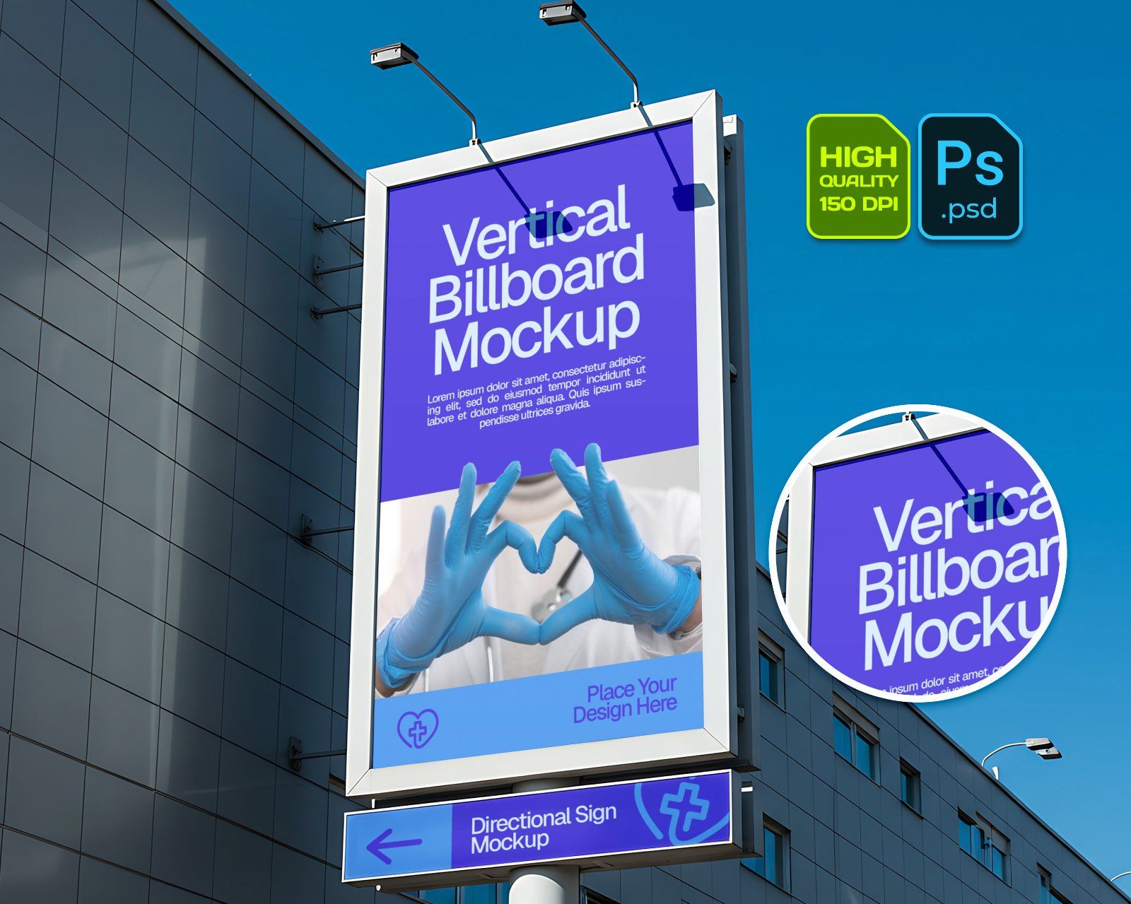 16 PSD Hospital Branding Mockup Kit – Ambulance, Nurse Uniform, Signage, Wayfinding & More