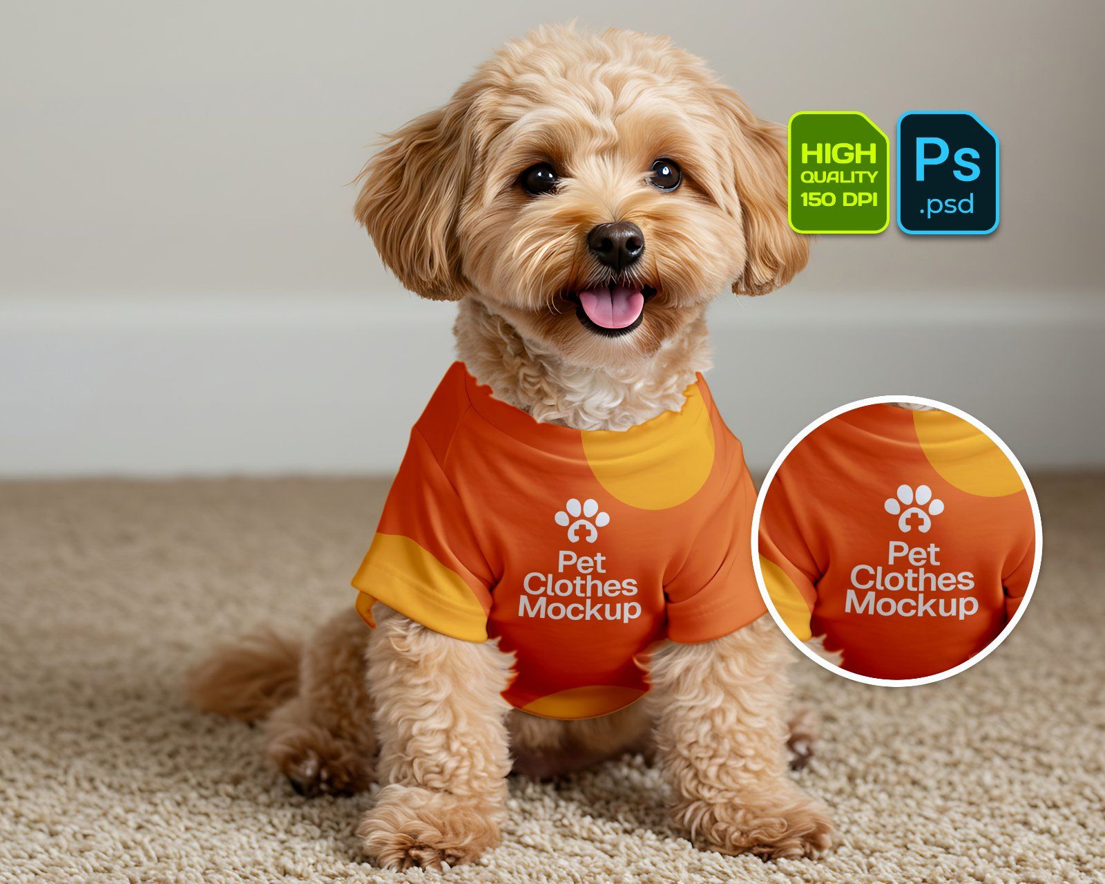 15 Pet Care Mockups – PSD Bed, Clothes, Van, Flyer & Branding Kit for Animal Retail