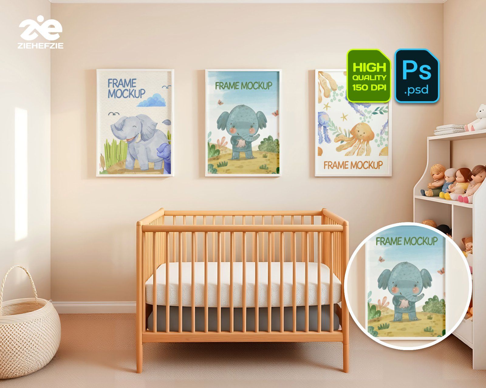 Premium Baby Frame Mockup Collection