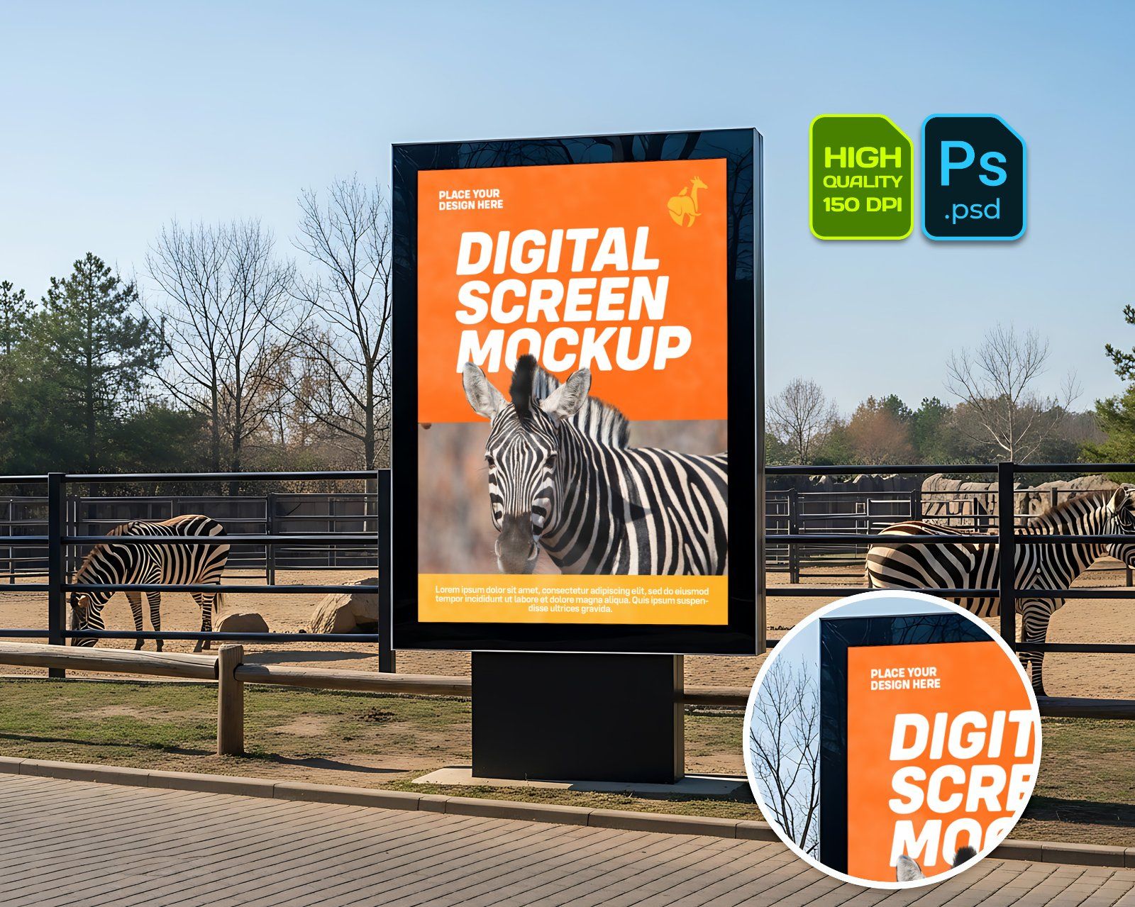 Zoo Branding Mockup Bundle – 15 PSD Templates for Wildlife Park & Animal Conservation Designs