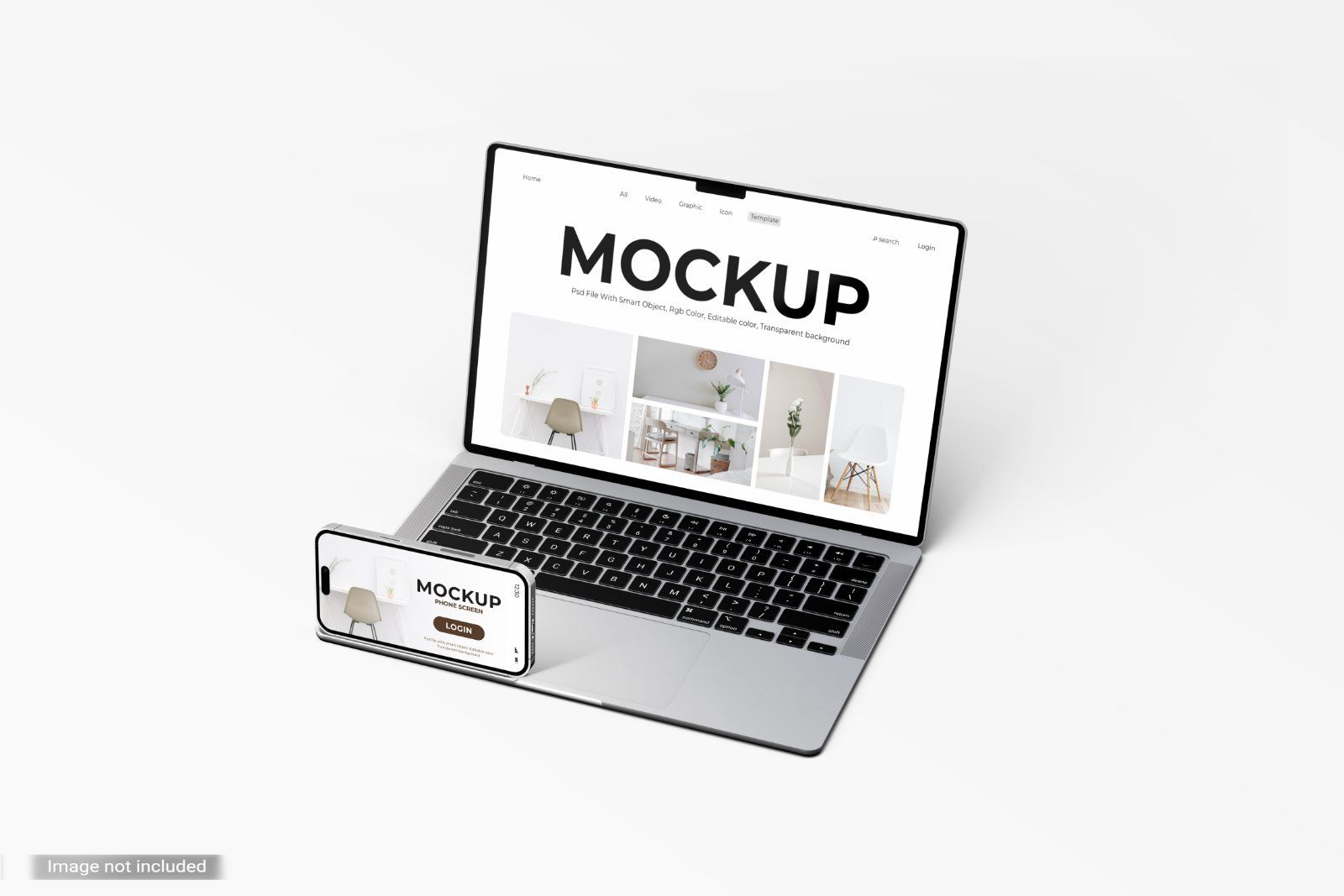 5 Laptop And Phone Mockups