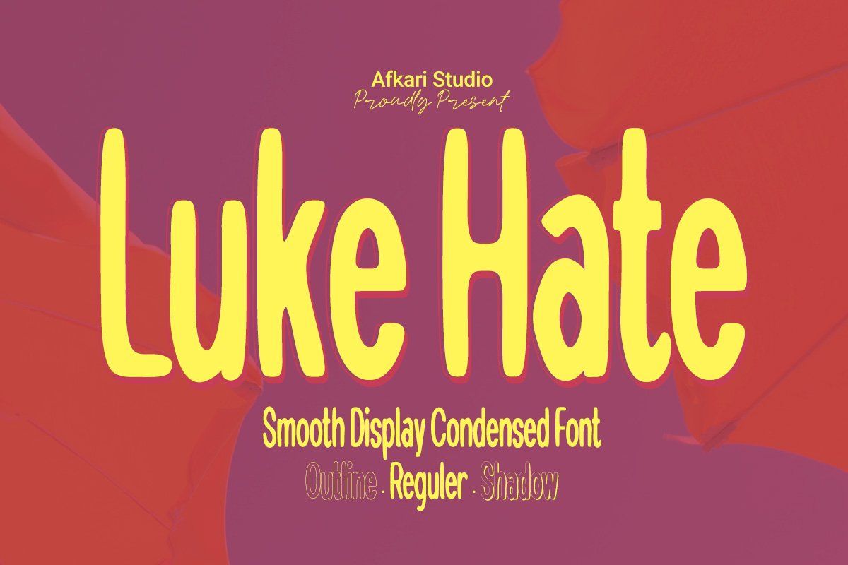 Luke Hate - Smooth Display Condensed Font