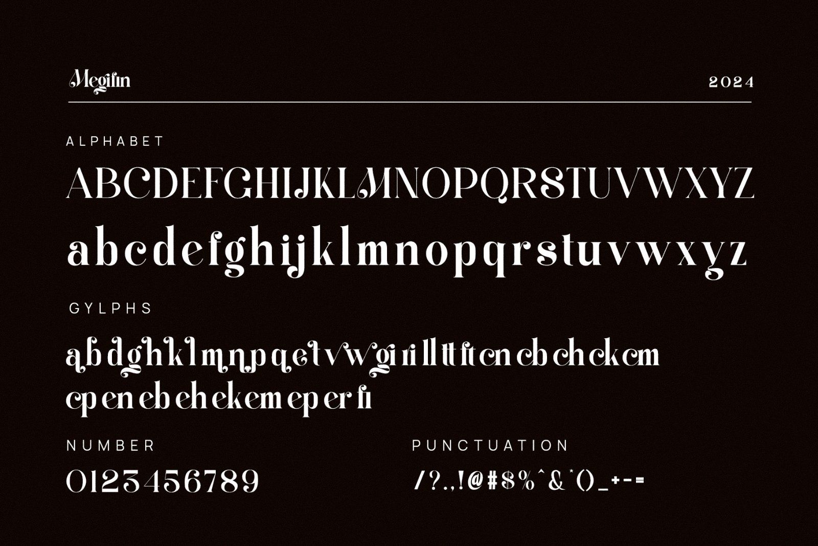 Megifin Beautiful Ligature Serif