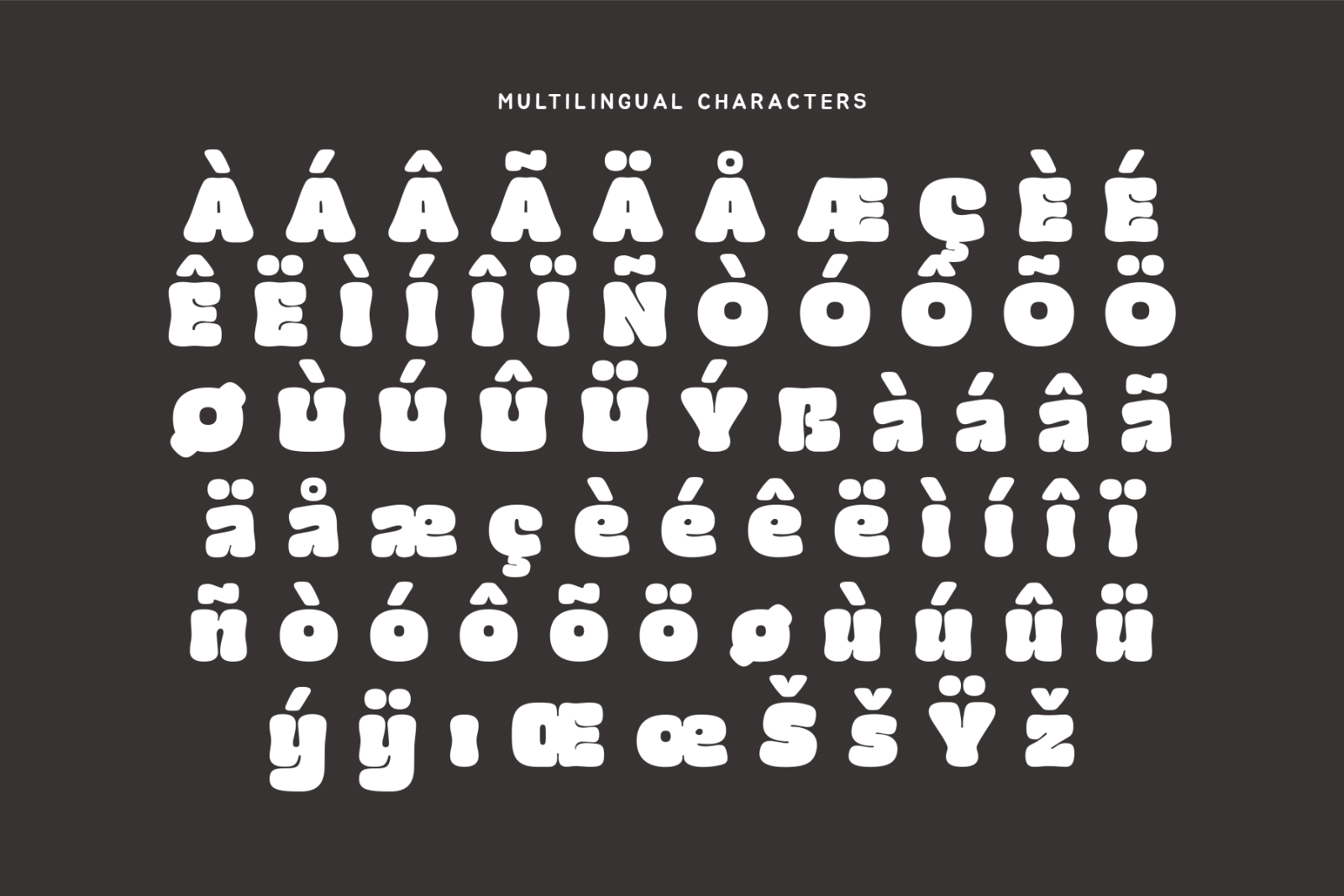 Mocha Mochi - Fat Fancy Display Font