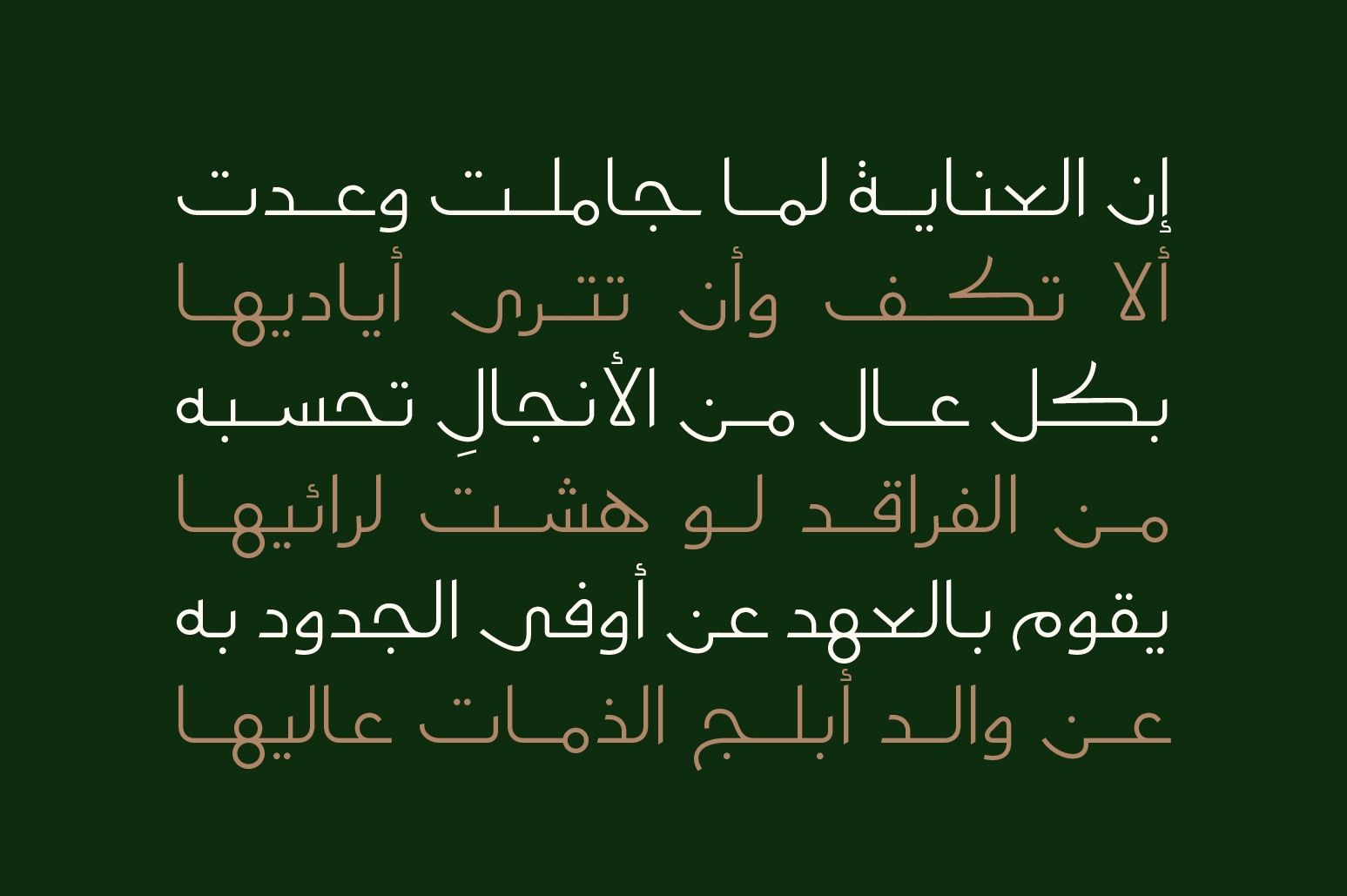 Moltaqa - Arabic Typeface