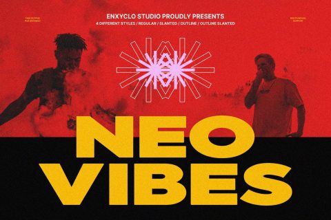 Neovibes - Bold Expanded Sans Font