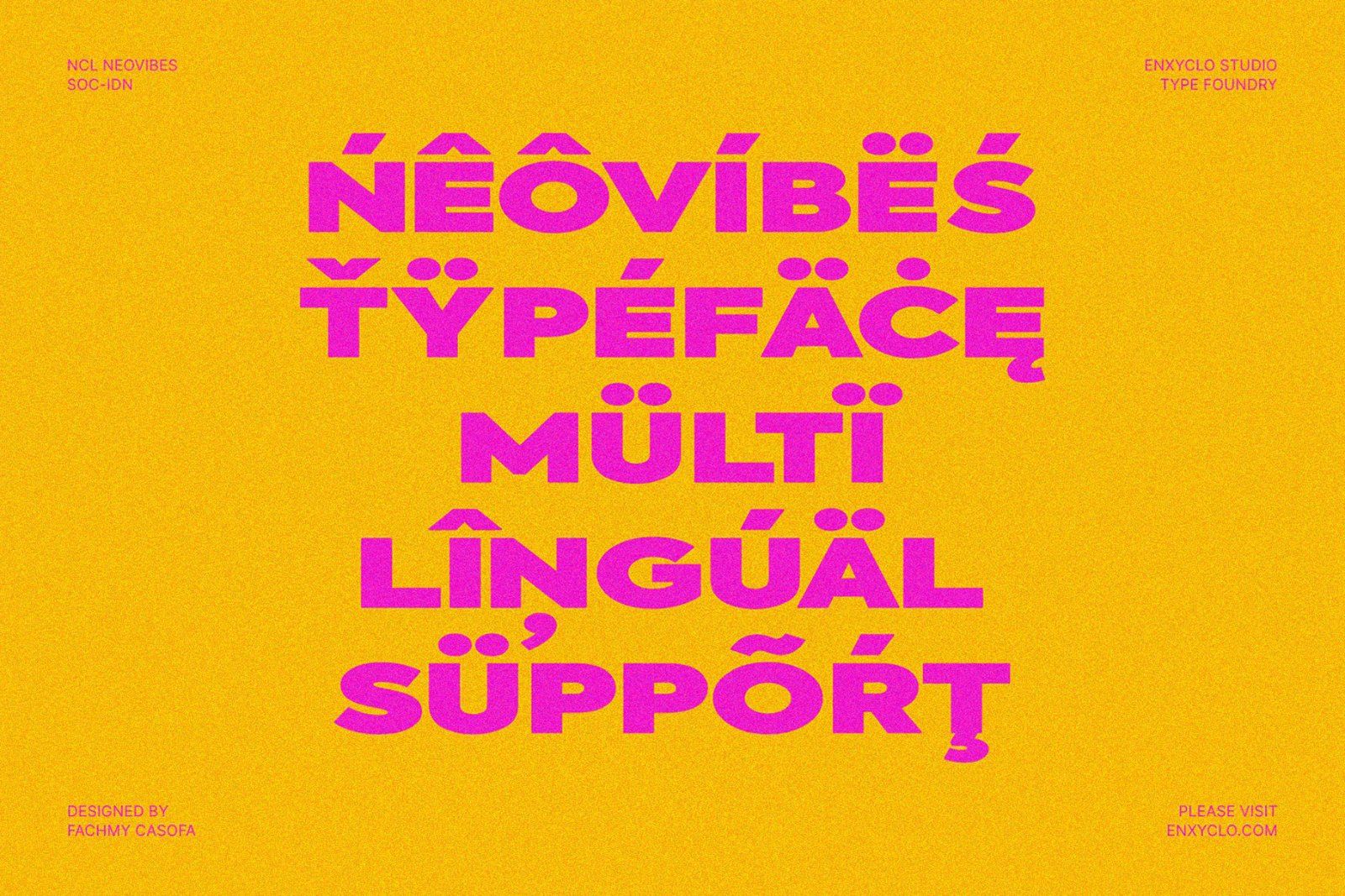 Neovibes - Bold Expanded Sans Font