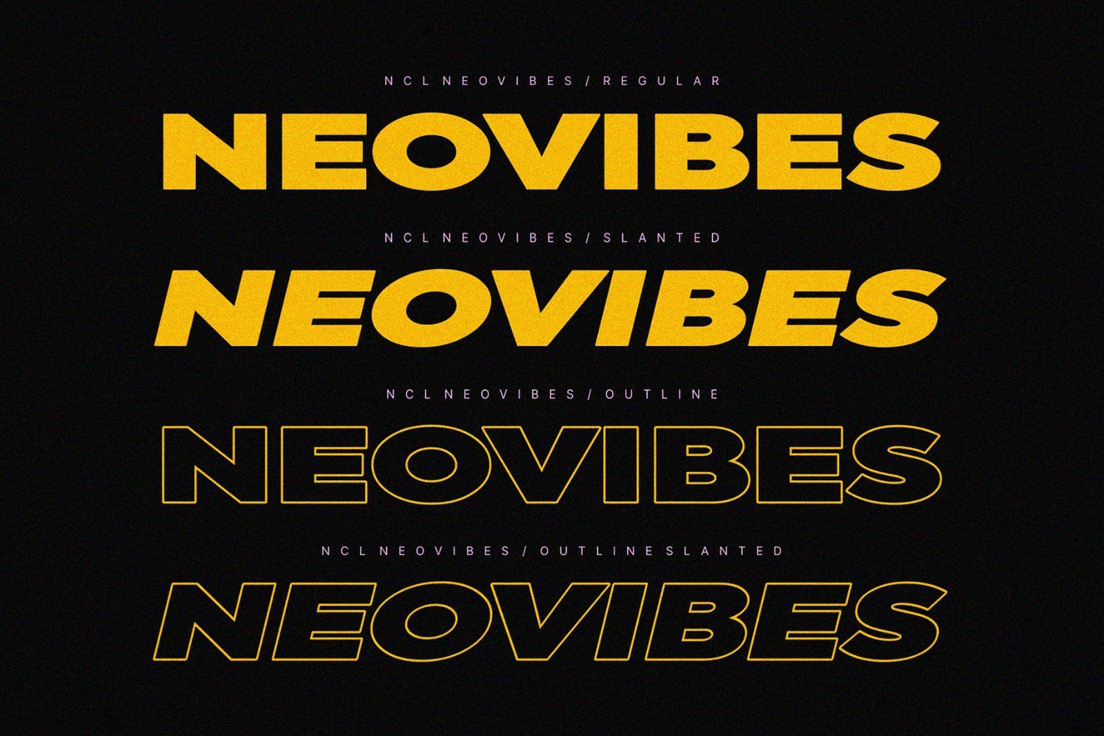 Neovibes - Bold Expanded Sans Font
