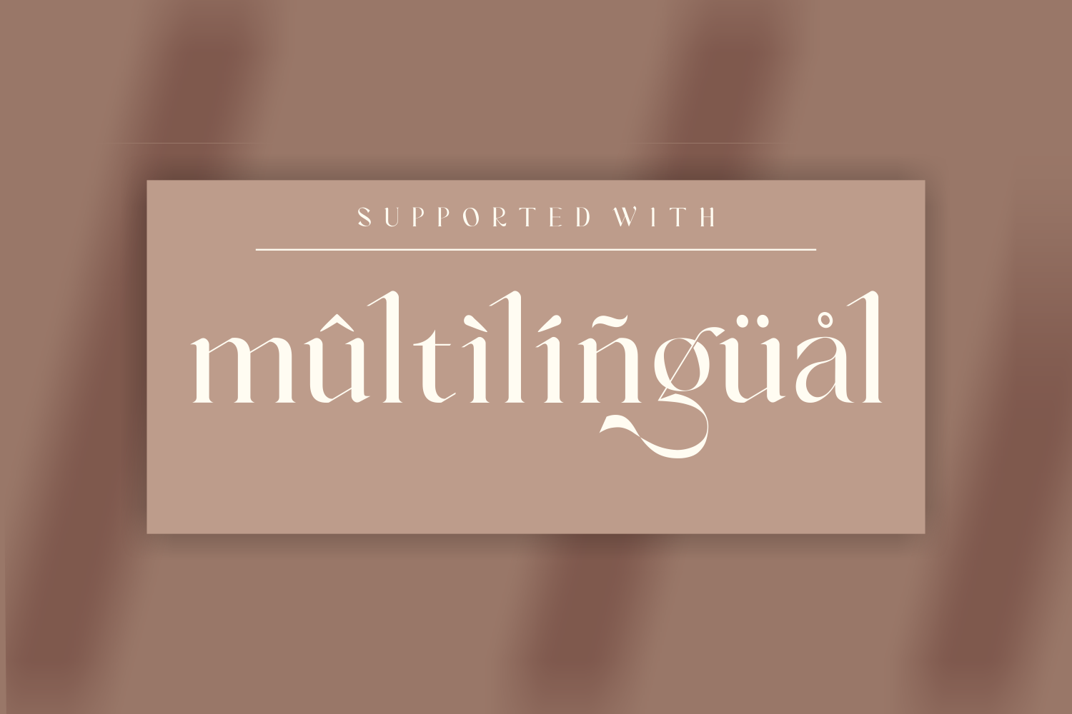 Vanger _ modern serif font