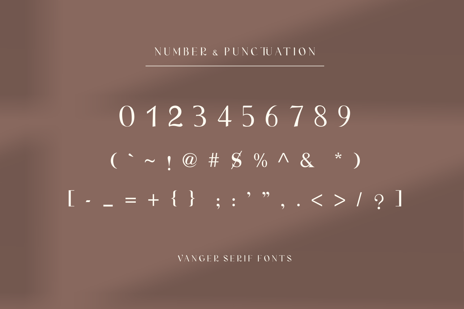 Vanger _ modern serif font