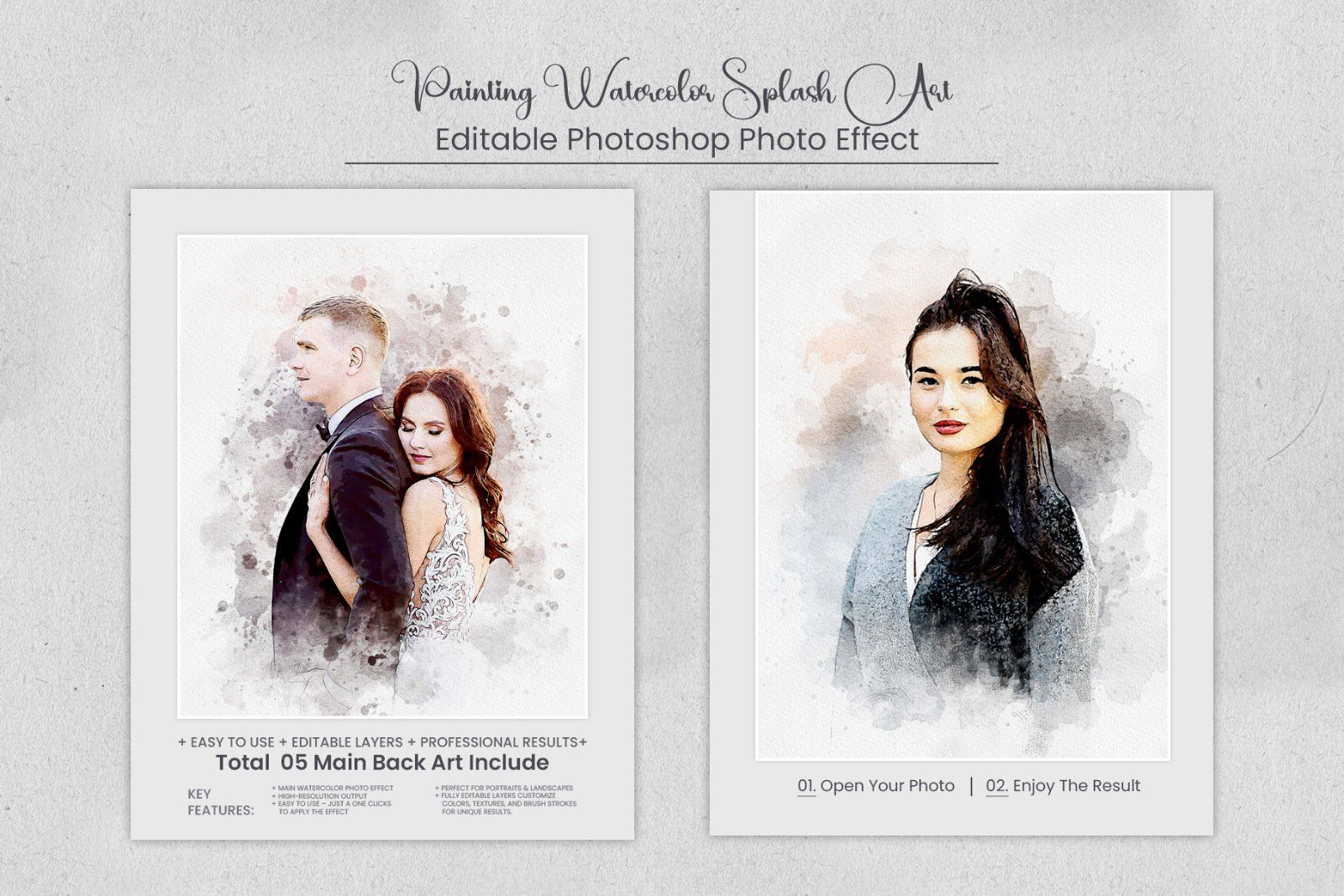 Painting Watercolor Splash Art