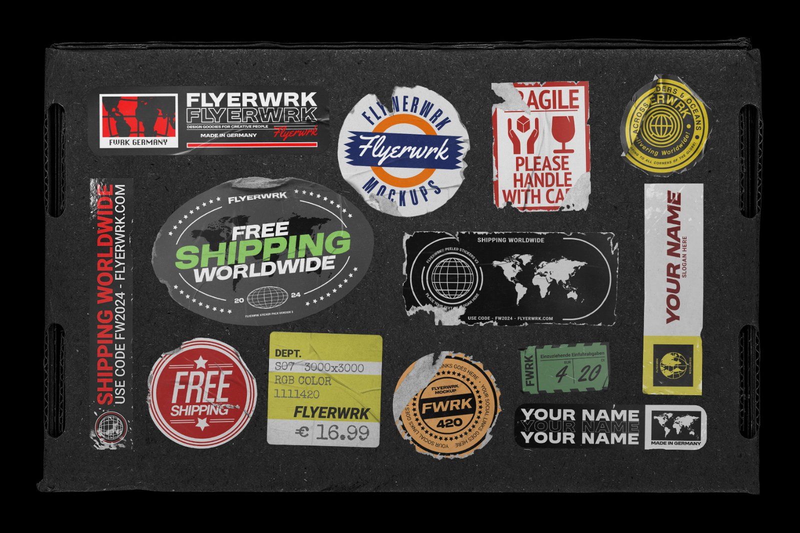 Peeled Paper Stickers