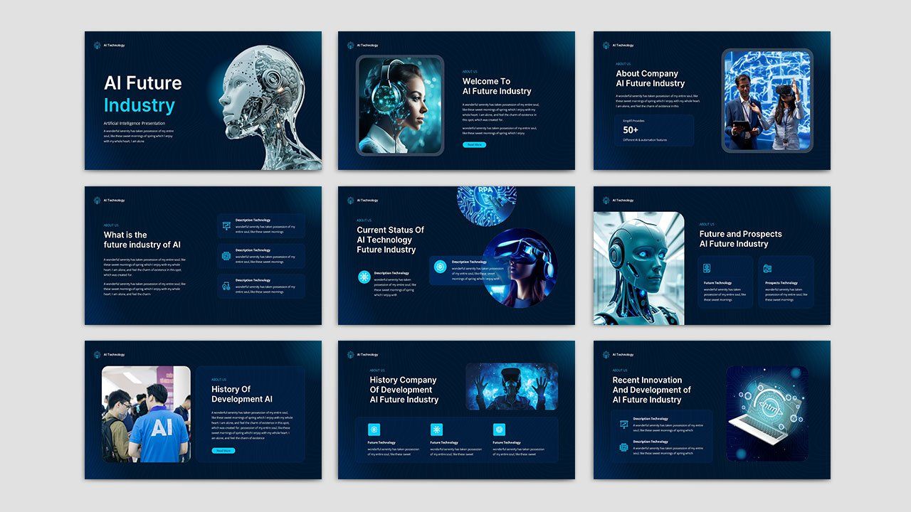 AI Future Industry - Artificial Intelligence PowerPoint Template