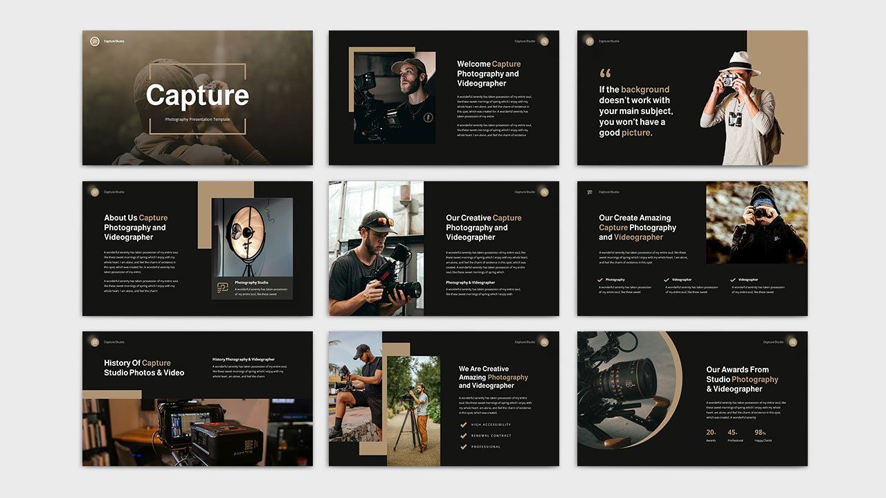 Capture - Photography PowerPoint Template