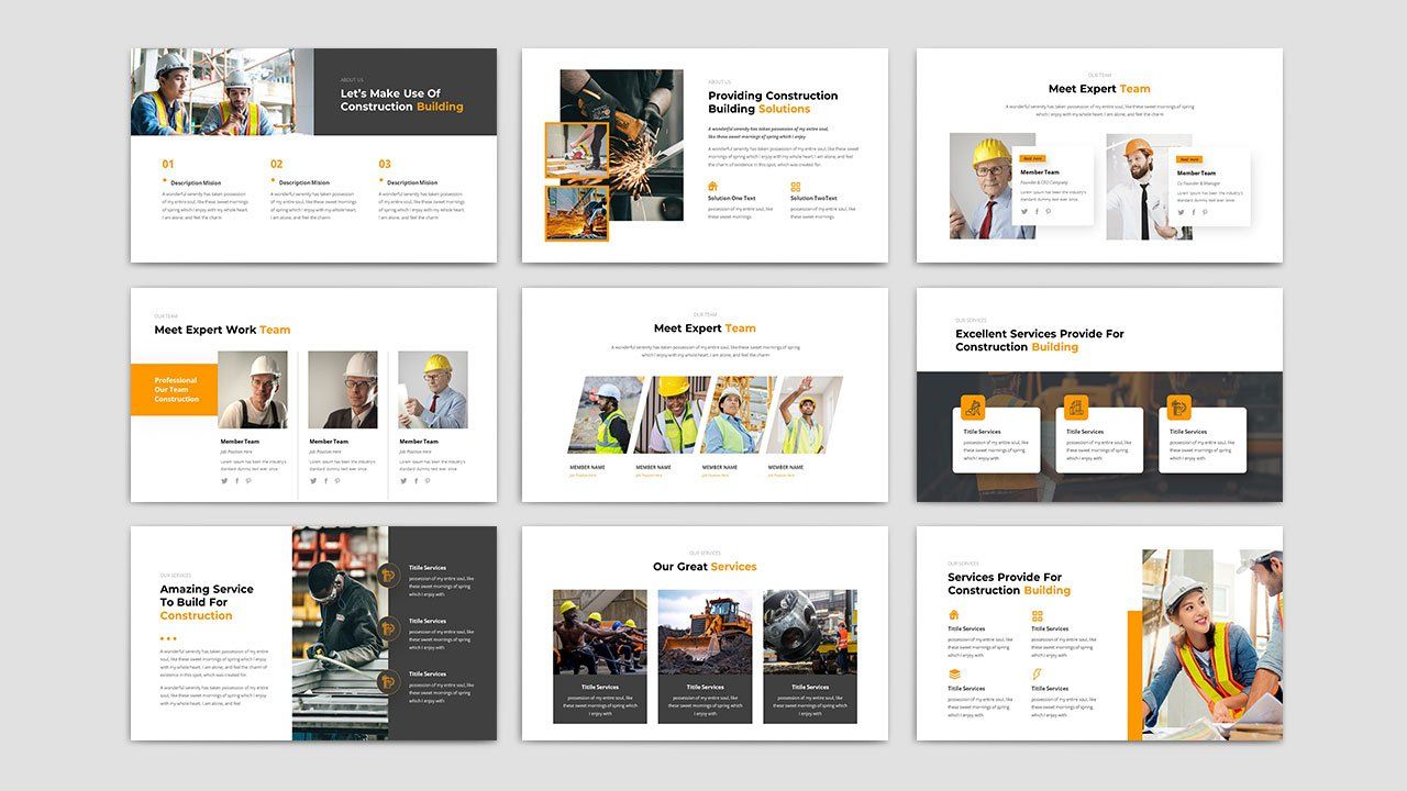 Cortenza - Construction PowerPoint Presentation Template