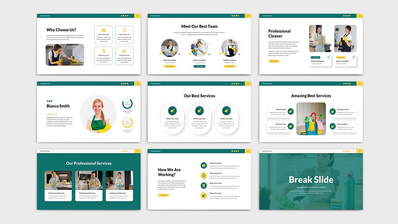 Cleaning Service PowerPoint Template