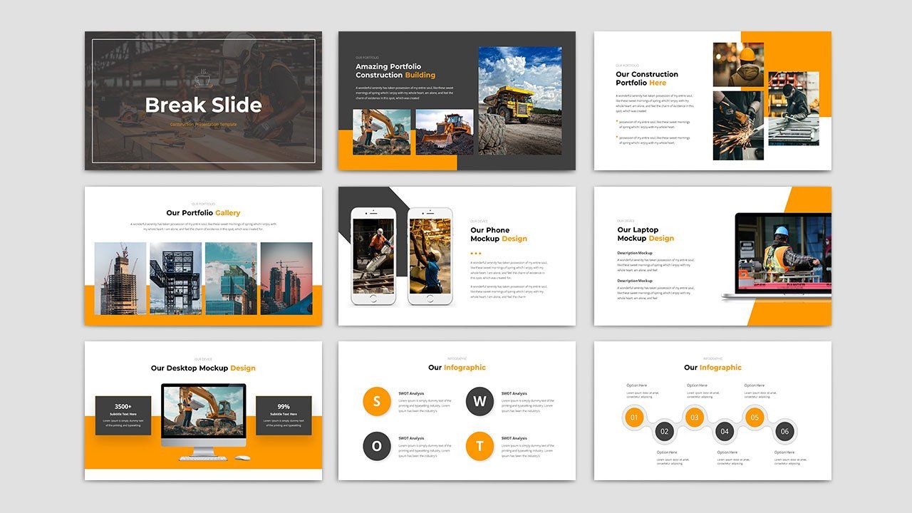 Cortenza - Construction PowerPoint Presentation Template