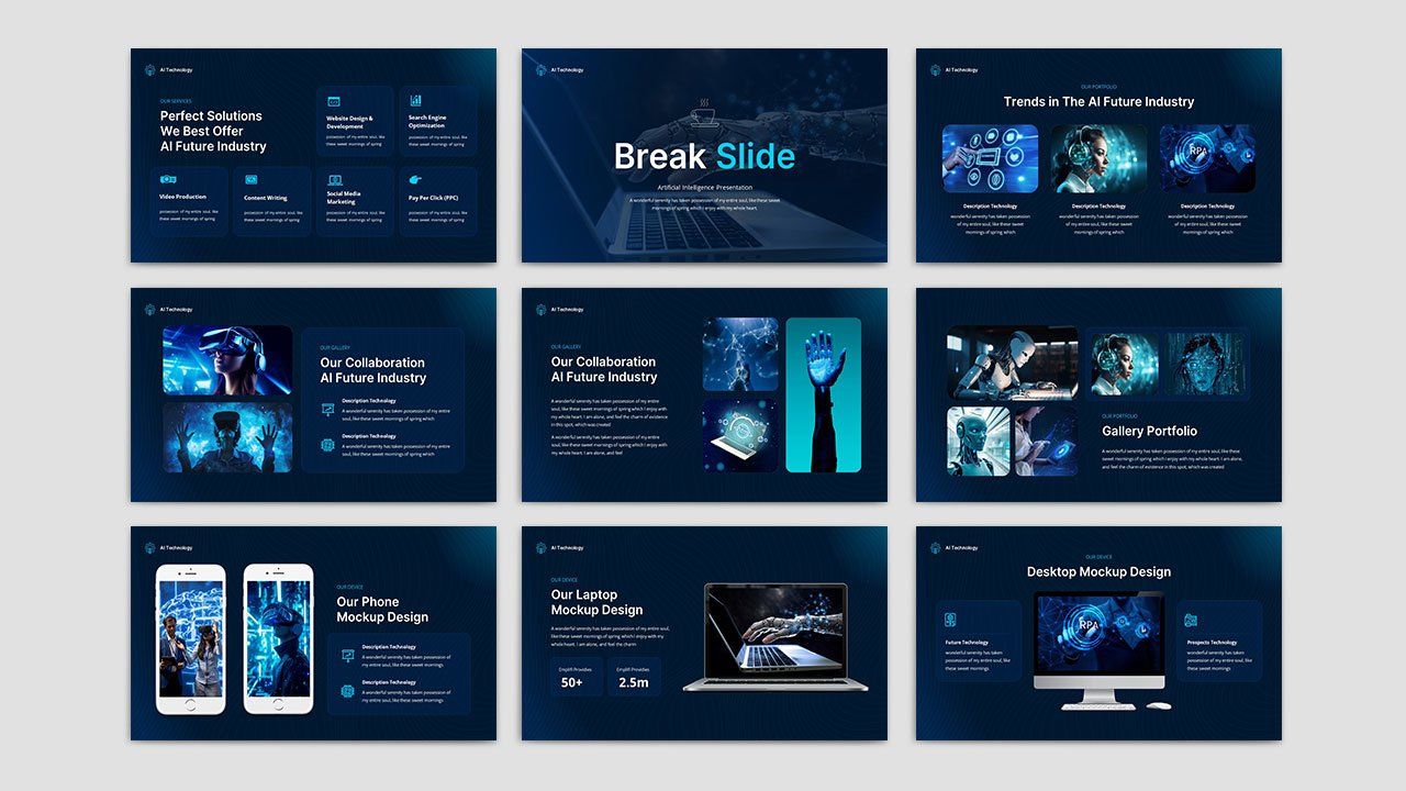 AI Future Industry - Artificial Intelligence PowerPoint Template