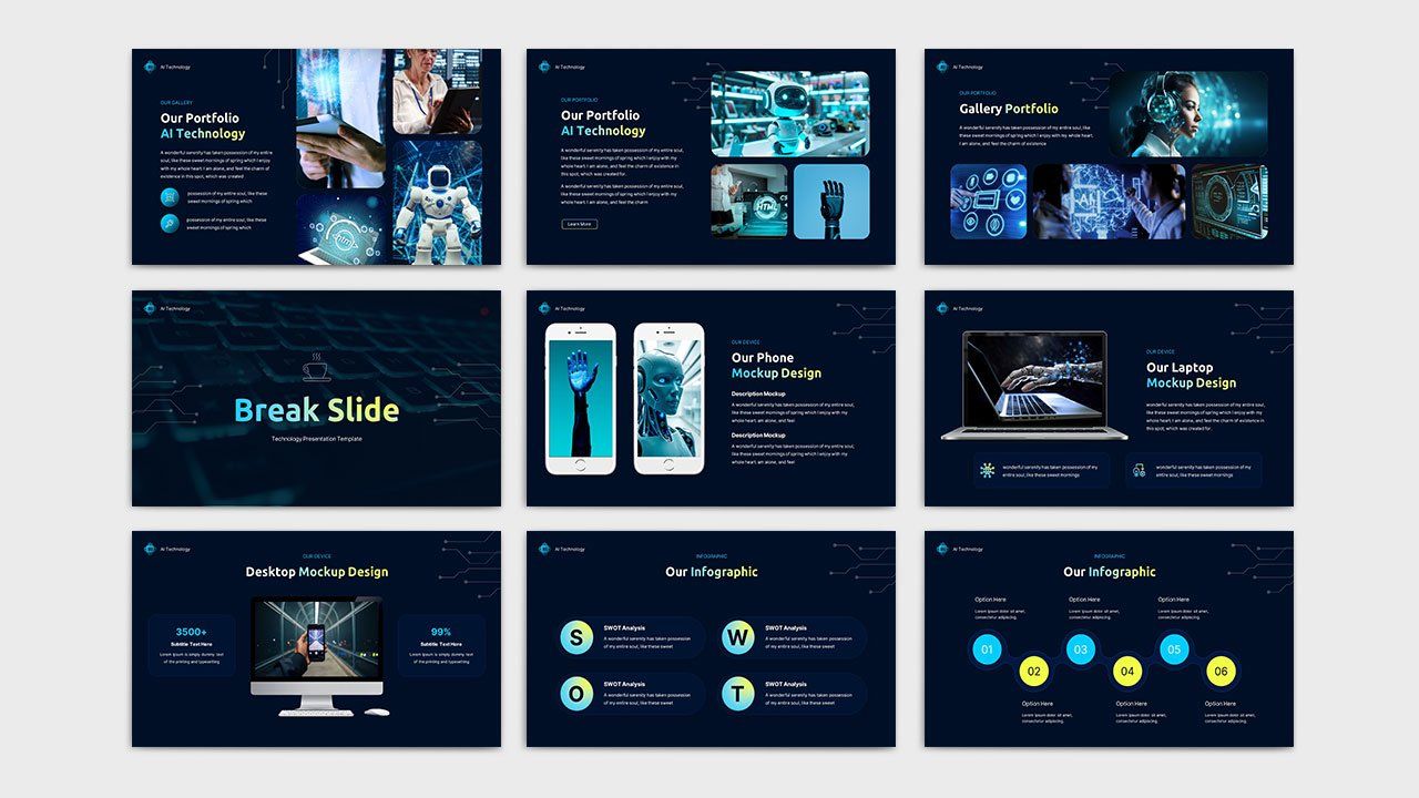 AI Technology PowerPoint Presentation Template