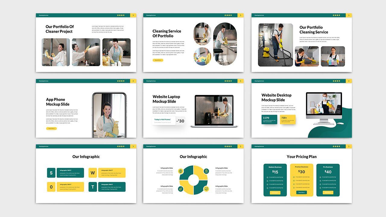 Cleaning Service PowerPoint Template