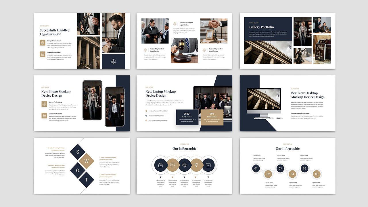 Advokat - Lawyer & Attorney PowerPoint Template
