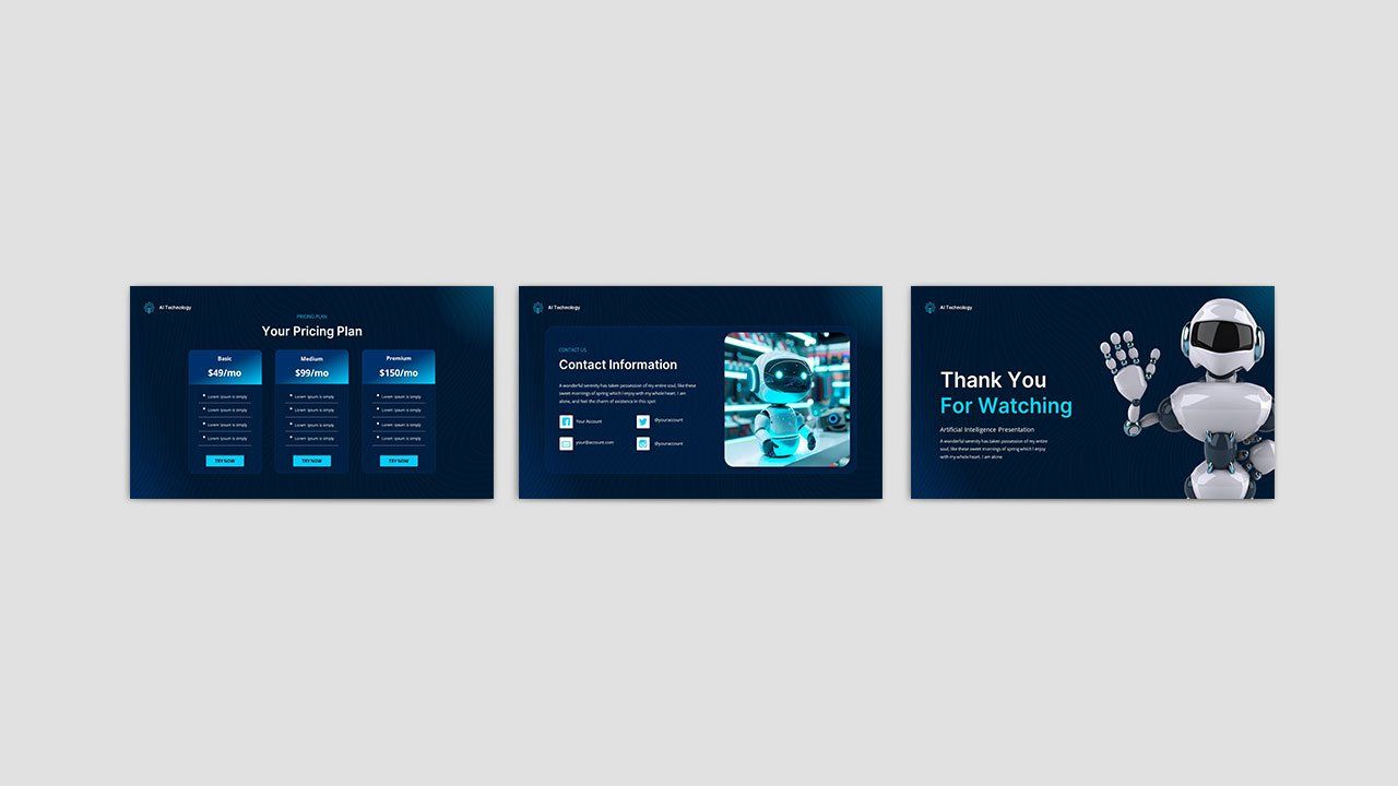 AI Future Industry - Artificial Intelligence PowerPoint Template