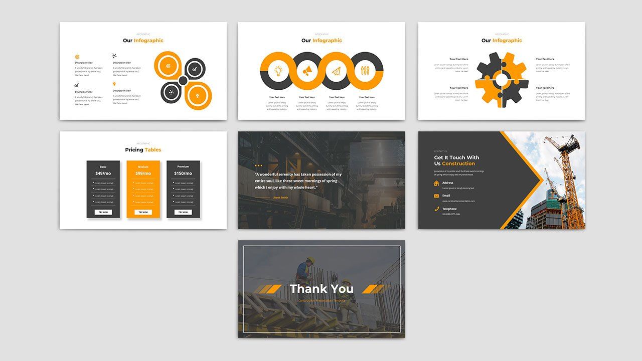 Cortenza - Construction PowerPoint Presentation Template