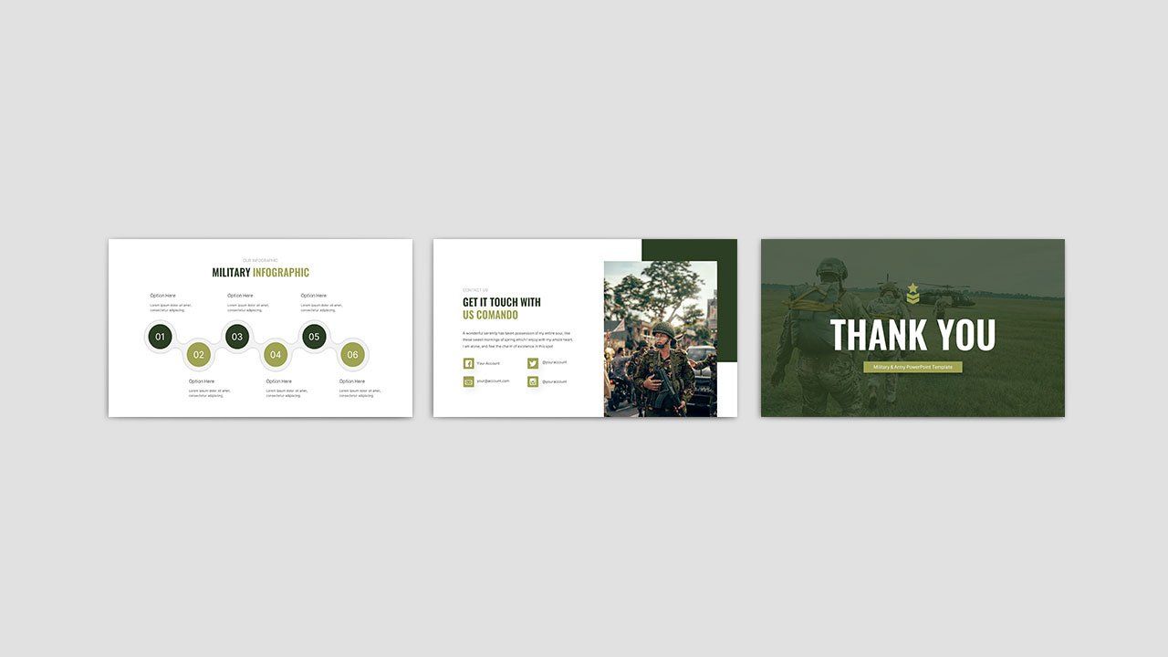 Comando - Military and Army Powerpoint Template