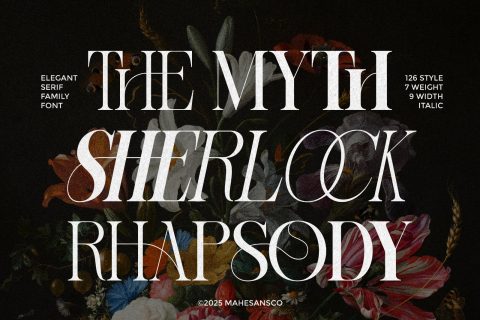 Sherlock Serif Family (126 Fonts)