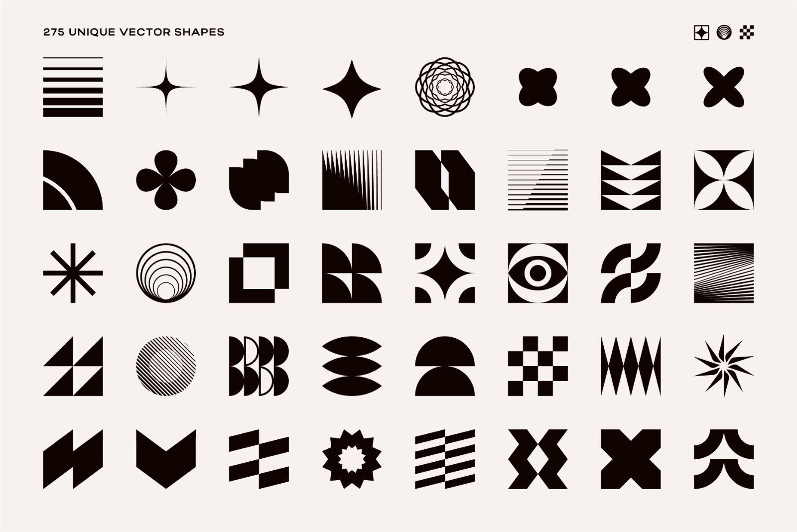 275 Modern Geometric Vector Elements