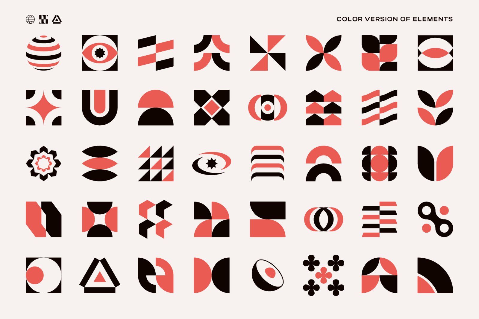 275 Modern Geometric Vector Elements